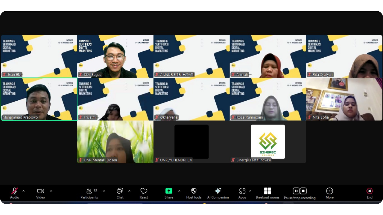 Training CBMS BNSP 2026 untuk Tingkatkan Kompetensi